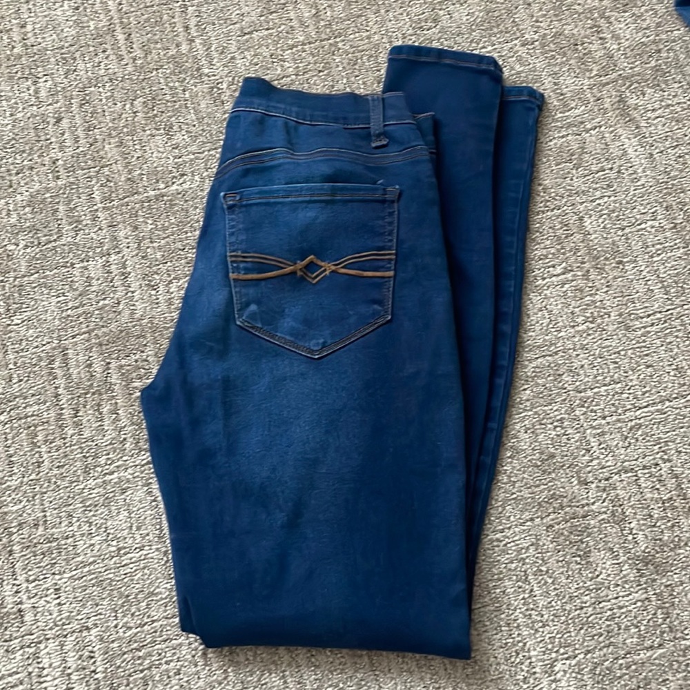 Blue jeggings